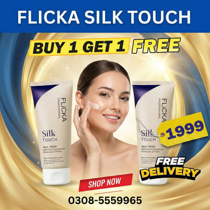 Flicka Silk Touch Concentrate | 3-in-1 | Primer, Moisturizer & Sunscreen