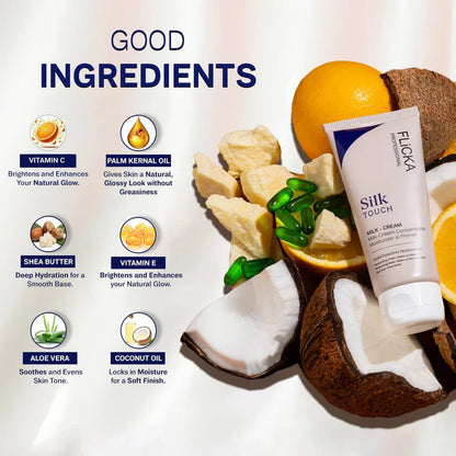 Flicka Silk Touch Concentrate | 3-in-1 | Primer, Moisturizer & Sunscreen