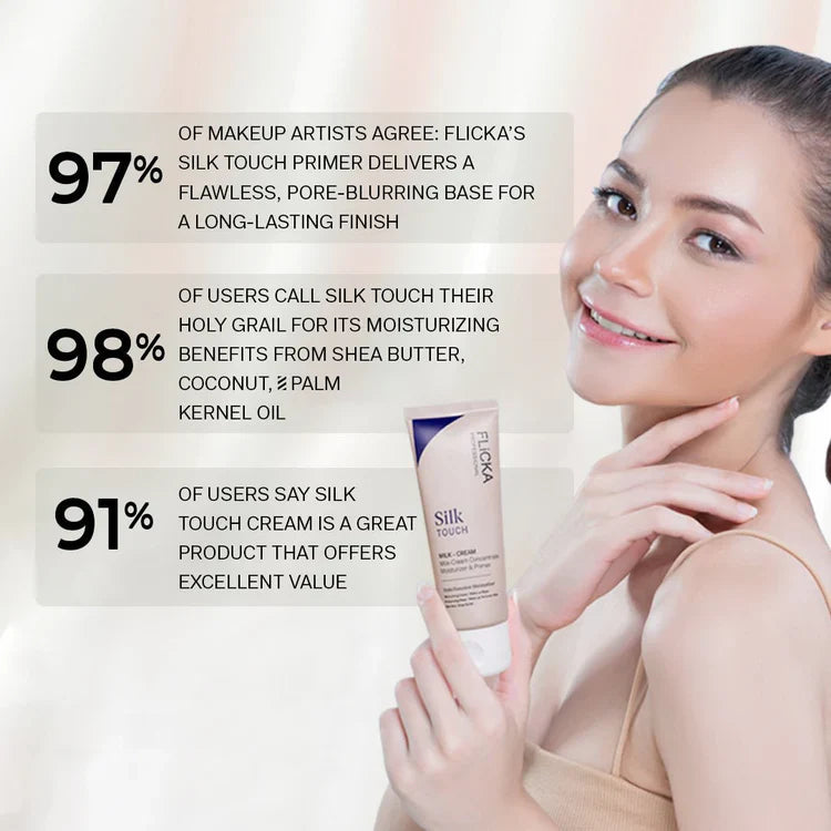 Flicka Silk Touch Concentrate | 3-in-1 | Primer, Moisturizer & Sunscreen
